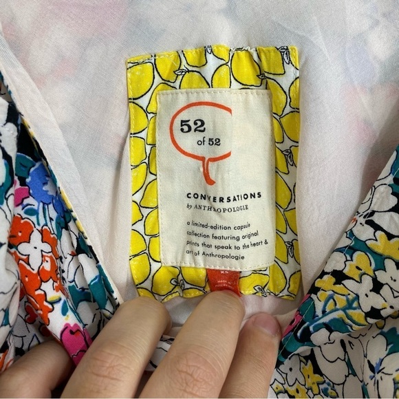 Anthropologie Conversations Bias Patchwork Bias Sundress Floral‎ Cat Sz XS - Picture 7 of 7